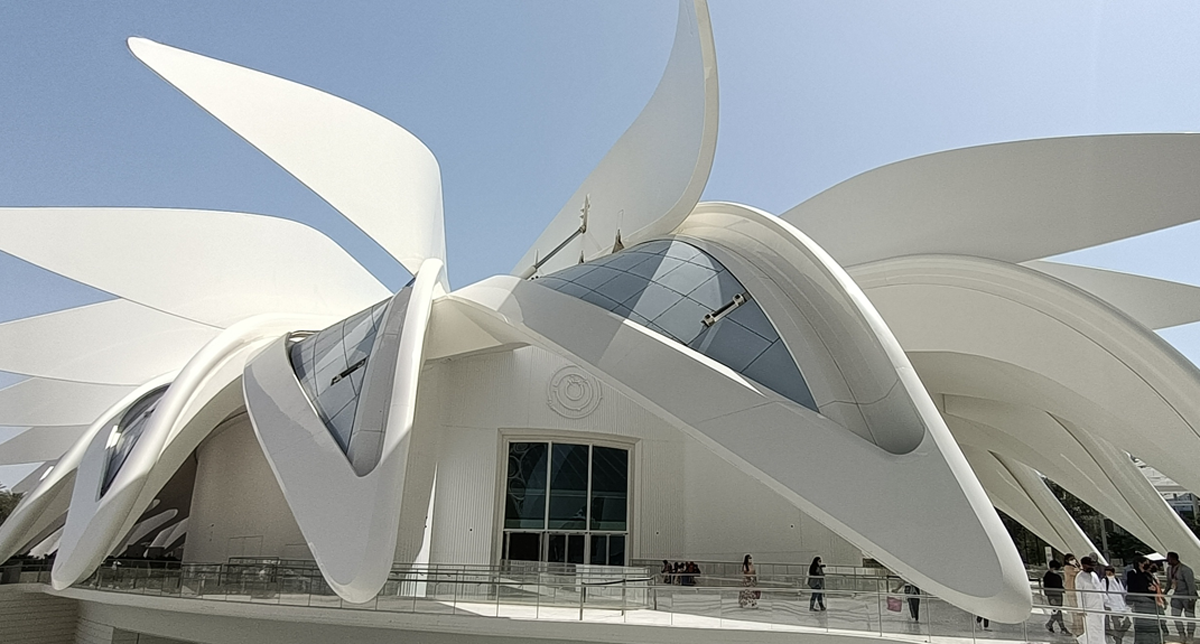 The United Arab Emirates Pavilion at the Expo 2020 in Dubai.